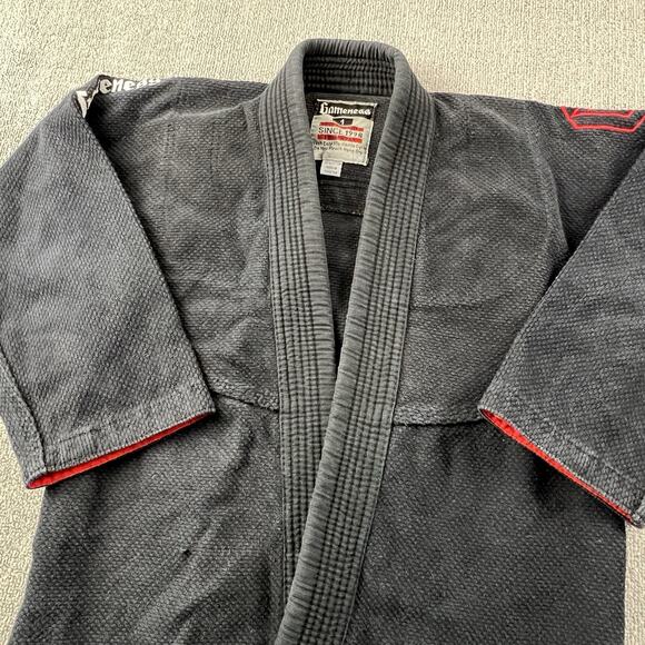 Gameness Gi Top Kids Size 1 Black BJJ Jiujitsu Grappling Active Unisex - Picture 3 of 15